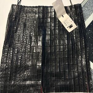 Mugler Black Eel Skin Pencil Skirt Size 38 (NWT) -  $6k retail ‼️🚨✨